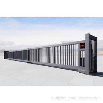 Villa Security Aluminium Alloy Telescopic Sliding Gate , 18